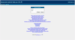Desktop Screenshot of cisjr.cz